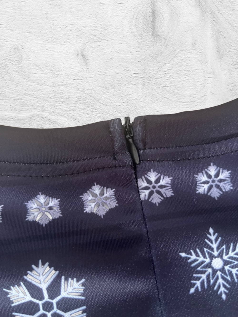 Blue Zone Planet Dress Snowflake Print Long Sleeve Medium - Picture 7 of 10